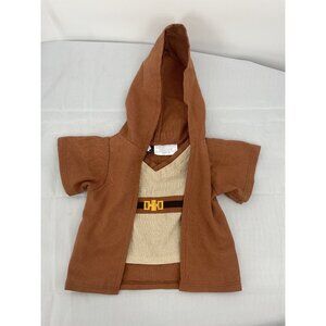 Star Wars Build-A-Bear Jedi Costume Hooded Robe & Tunic Brown & Beige